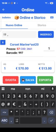 Schermata App Tabadigit