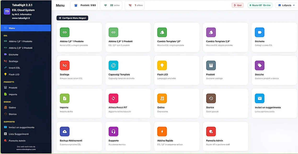 WebApp Tabadigit con Barcode Wi-Fi